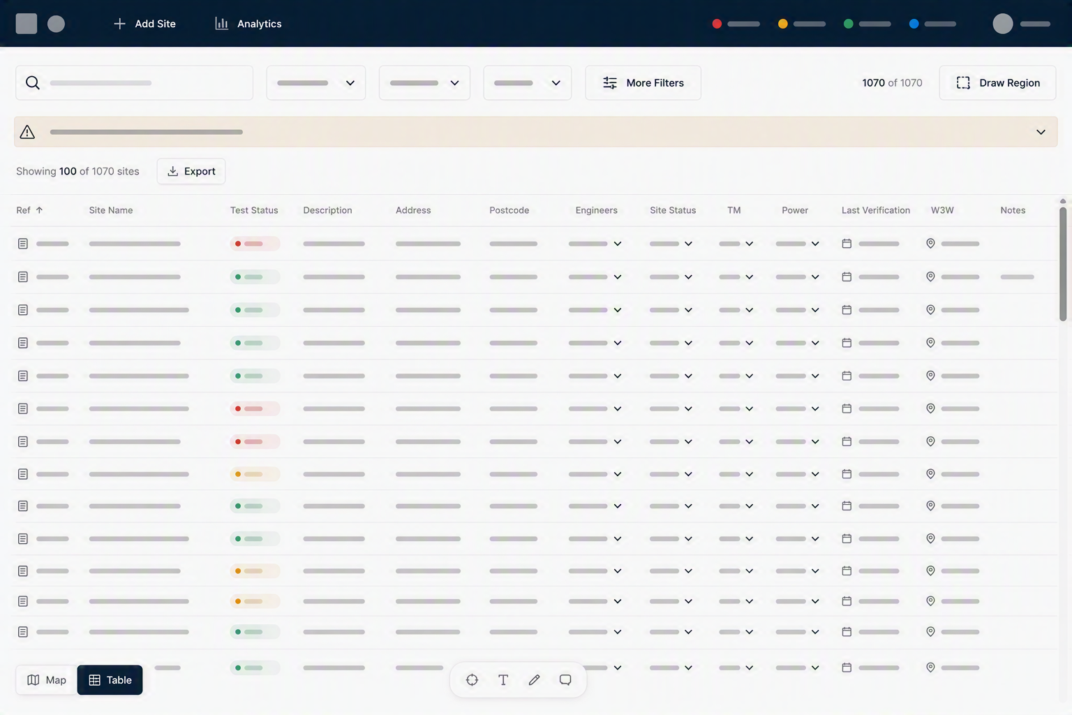 Site register